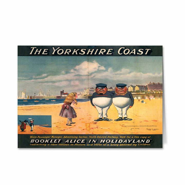 The Yorkshire Coast Alice in Wonderland Greeting Card