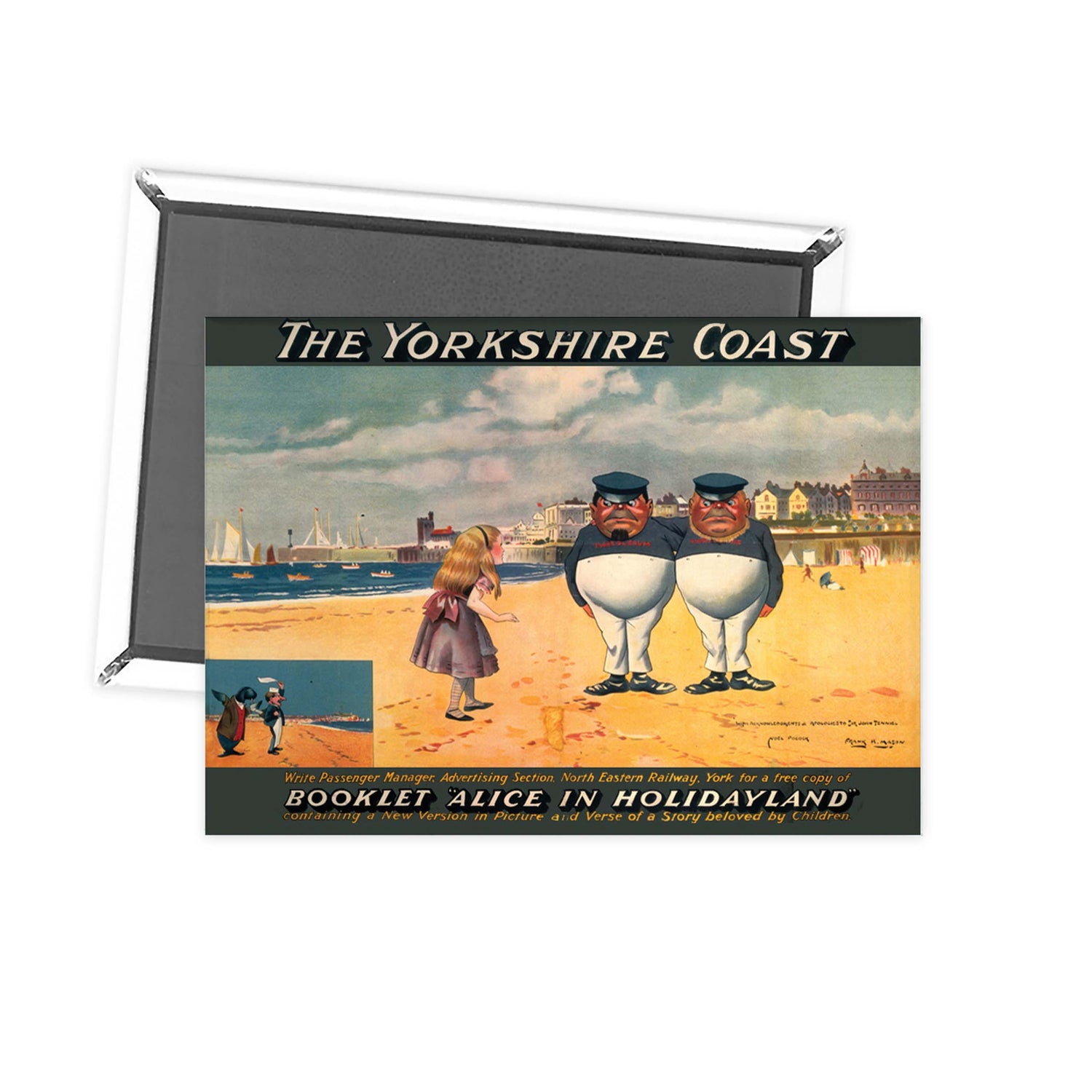 The Yorkshire Coast Alice in Wonderland Fridge Magnet