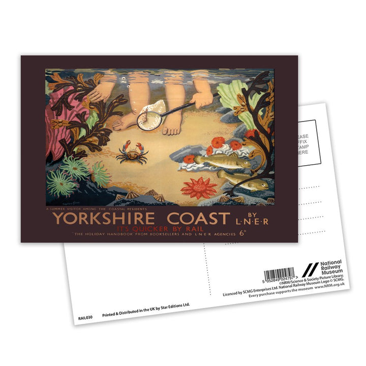 Yorkshire Coast - Summer Visitor Postcard Pack of 8