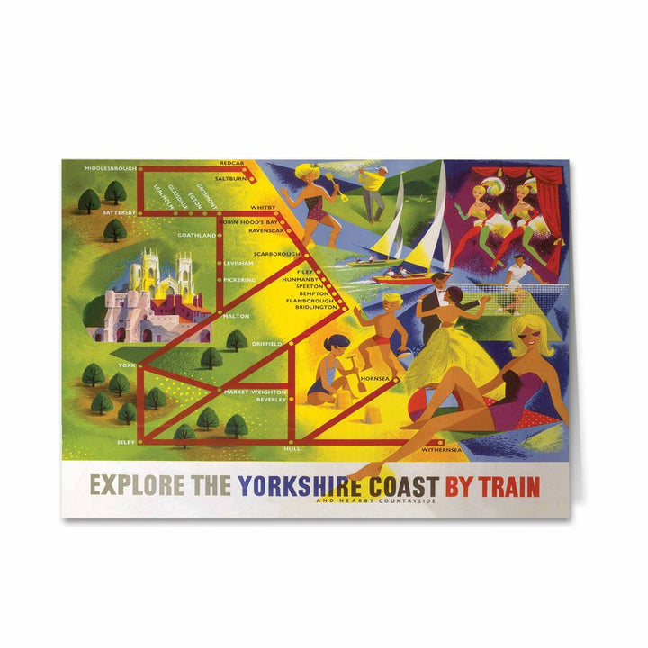 Explore the Yorkshire Coast by train Greeting Card