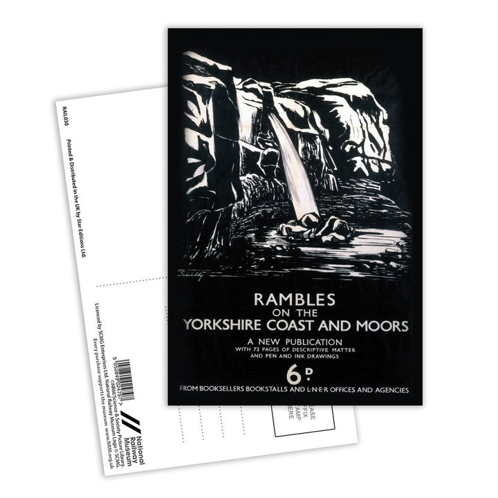 Rambles on the Yorkshire Coast and Moors Postcard Pack of 8