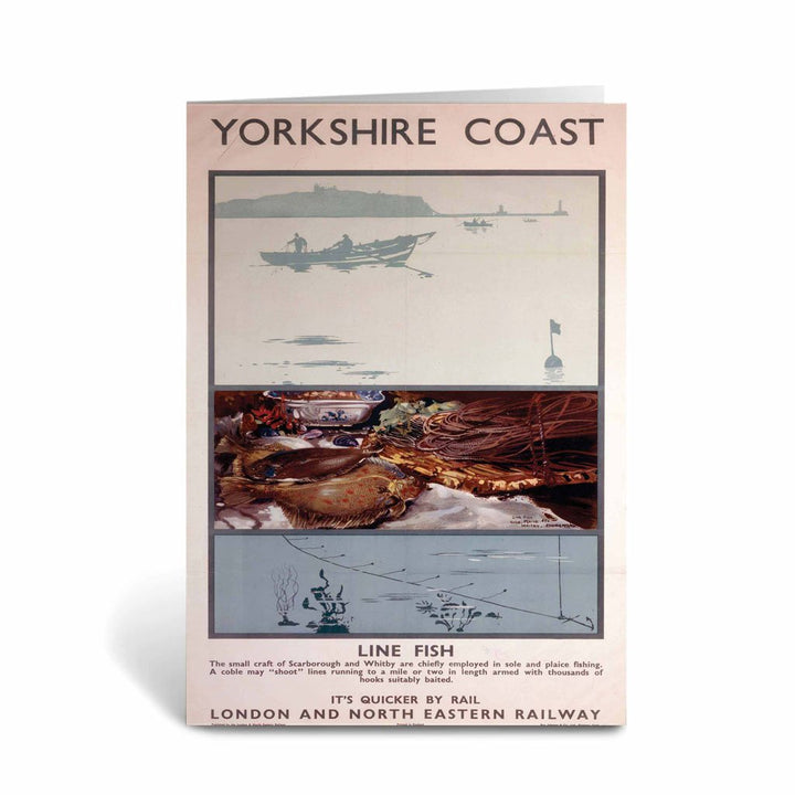 Yorkshire Coast Line Fish LNER Greeting Card