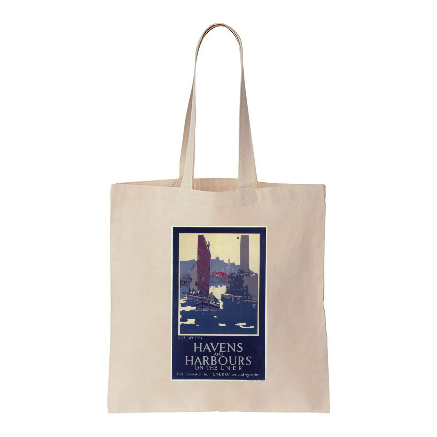 Havens and Harbours No 3 Whitby - LNER - Canvas Tote Bag