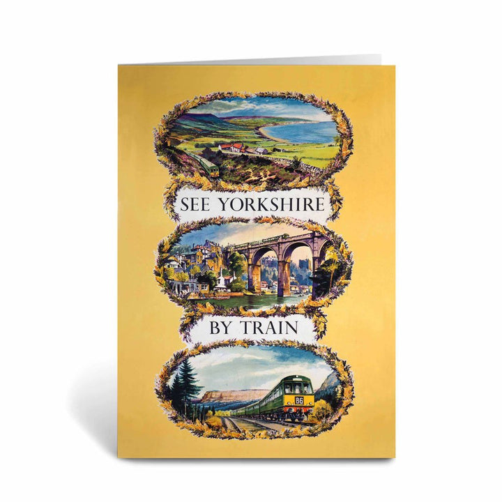 See Yorkshire by Train Greeting Card