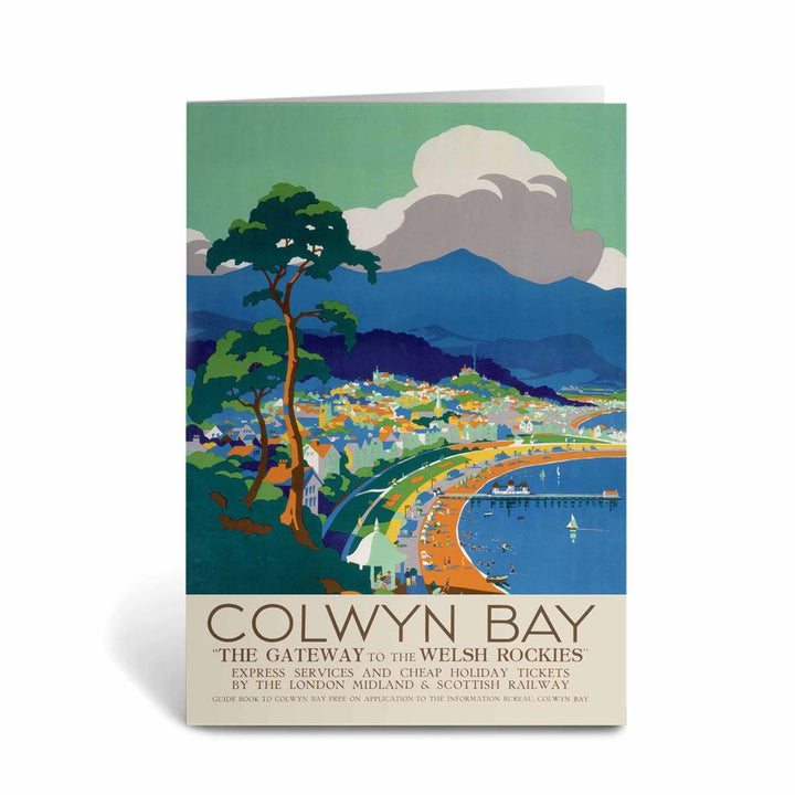 Colwyn Bay, Gateway to the Welsh Rockies Greeting Card