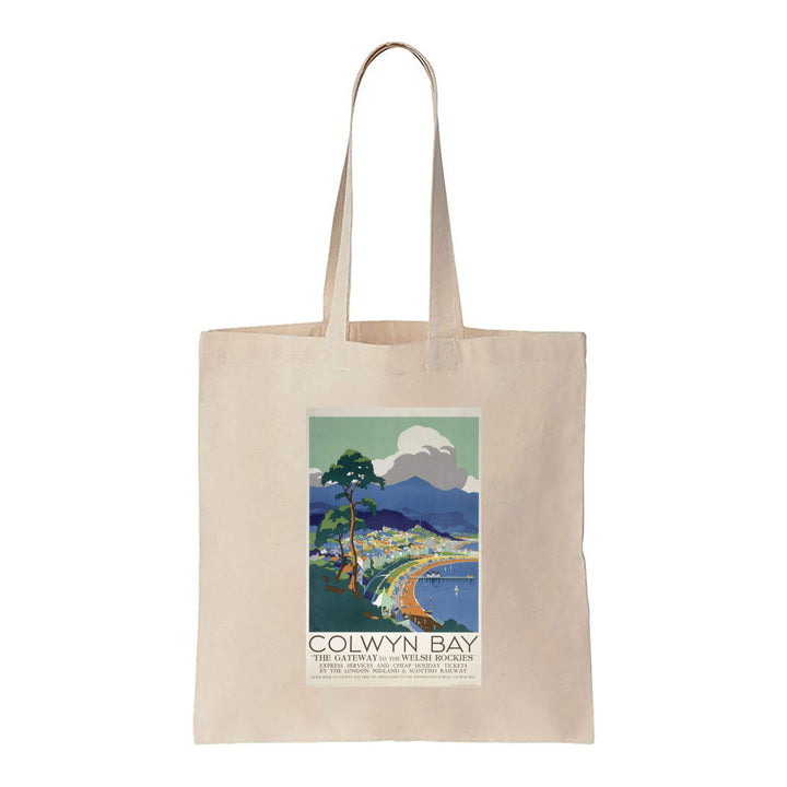 Colwyn Bay, Gateway to the Welsh Rockies - Canvas Tote Bag