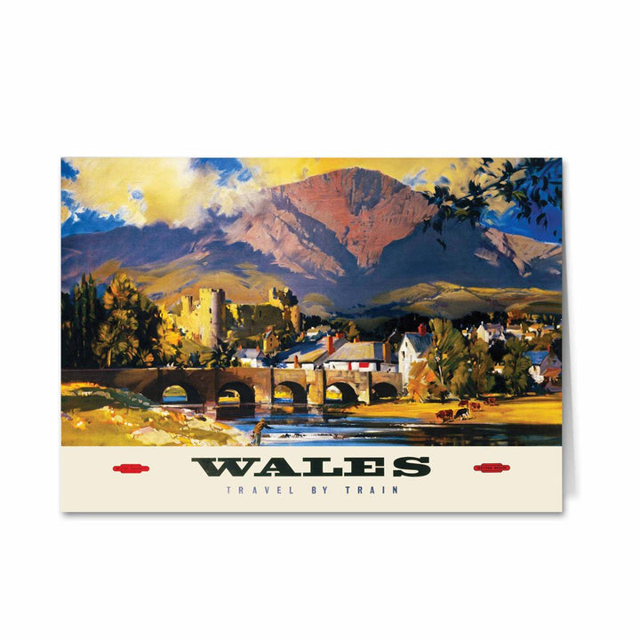 Wales, Travel By Train Greeting Card