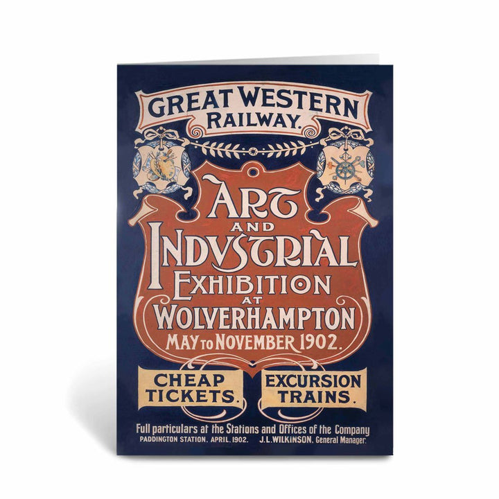 Art and Industrial Wolverhampton GWR Greeting Card