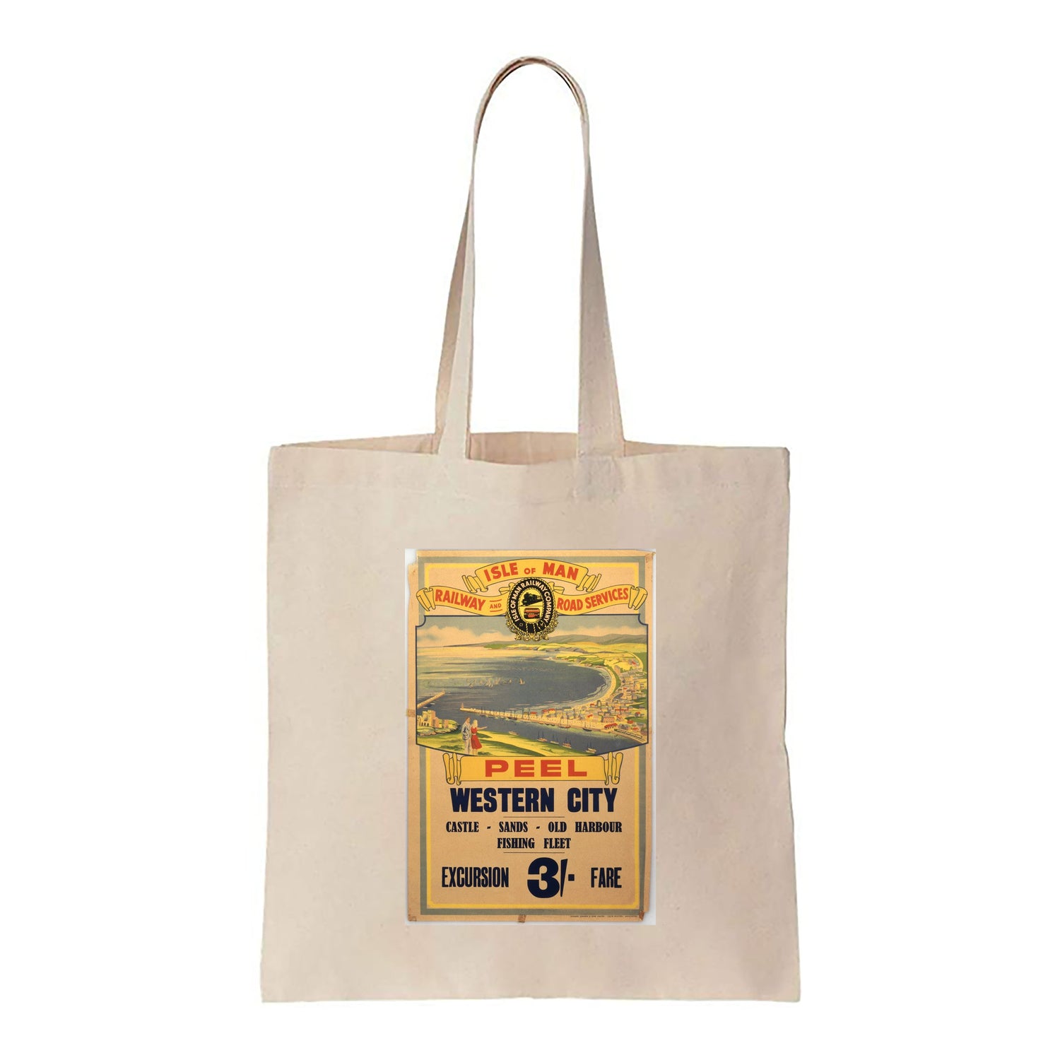 Isle of Man - Peel Western City - Canvas Tote Bag