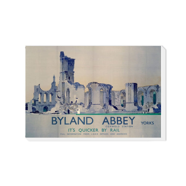 Byland Abbey Coxwold Station Yorkshire - Canvas