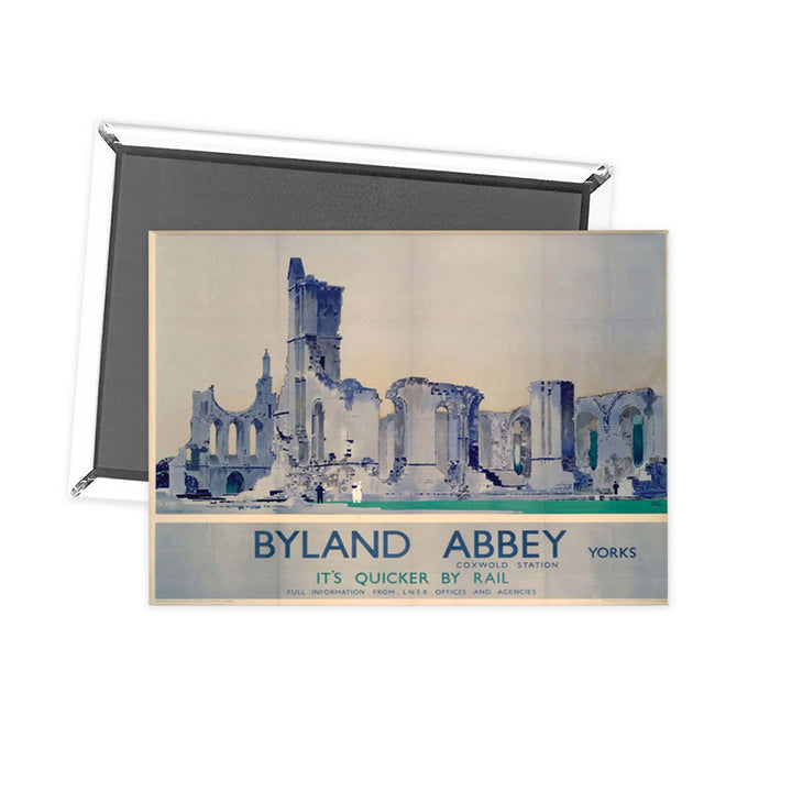 Byland Abbey Coxwold Station Yorkshire Fridge Magnet