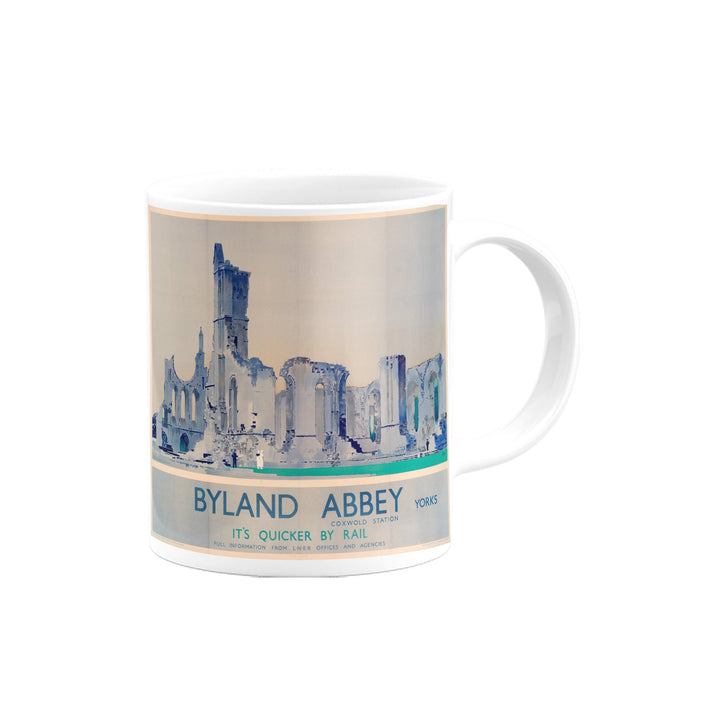 Byland Abbey Coxwold Station Yorkshire Mug