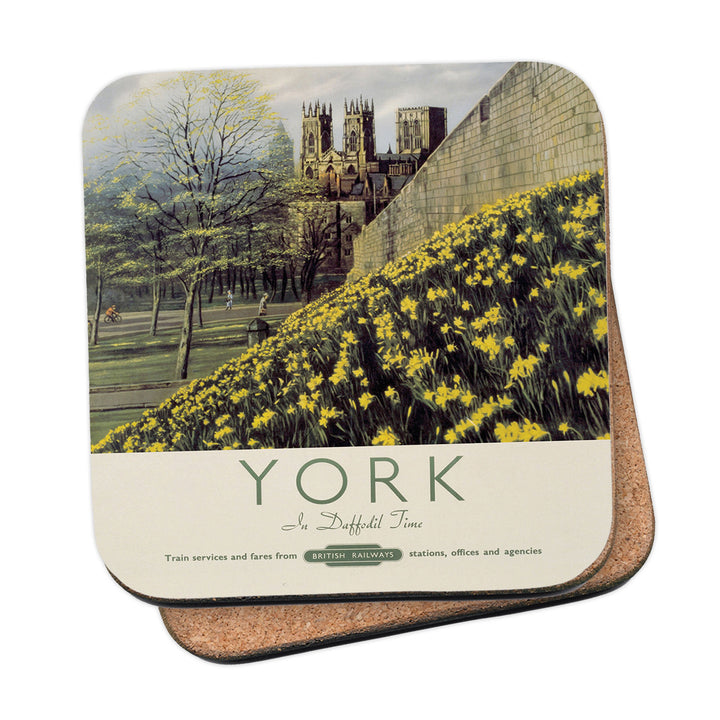 York, Yellow Flowers Coaster