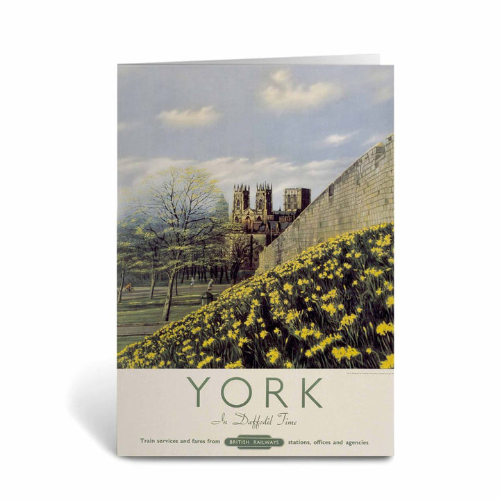 York, Yellow Flowers Greeting Card