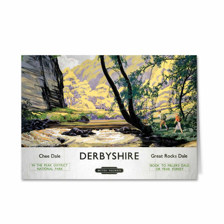 Derbyshire Chee Dale, Great Rocks Dale Greeting Card