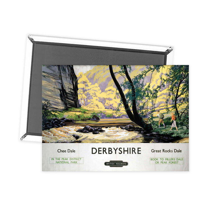 Derbyshire Chee Dale, Great Rocks Dale Fridge Magnet