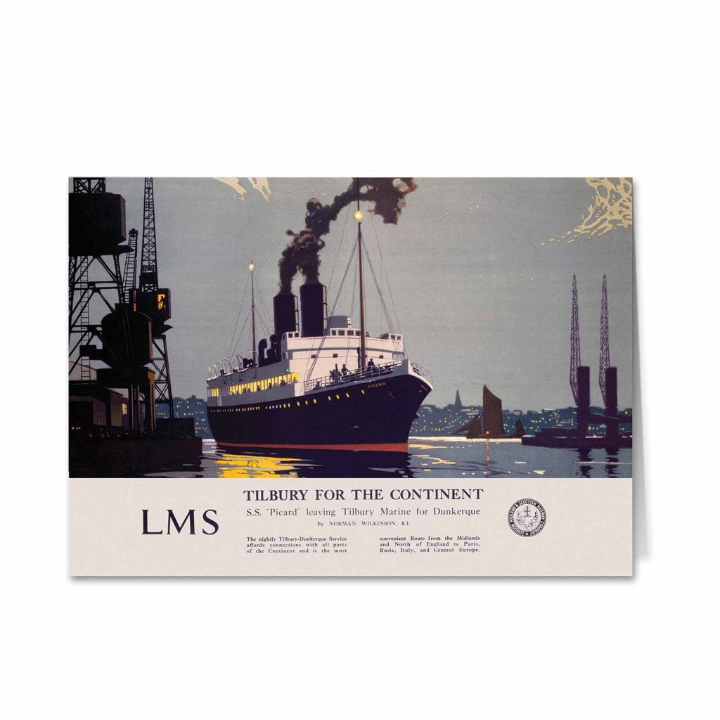 Tilbury for the Continent Greeting Card