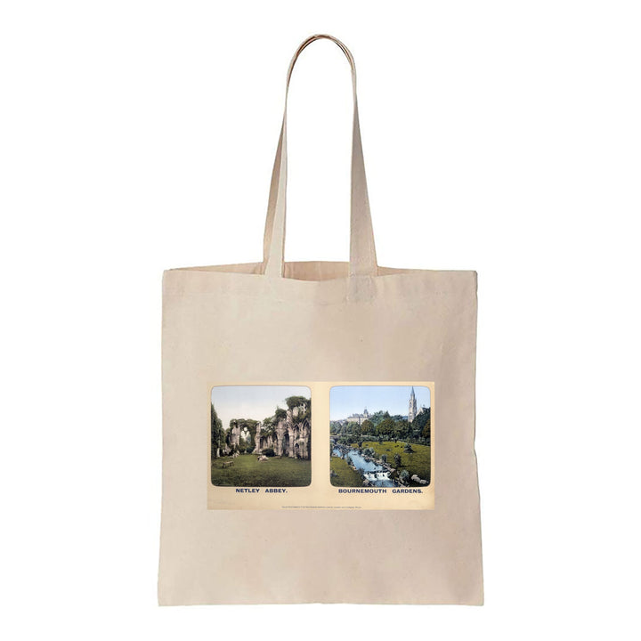 Netley Abbey, Bournemouth Gardens - Canvas Tote Bag