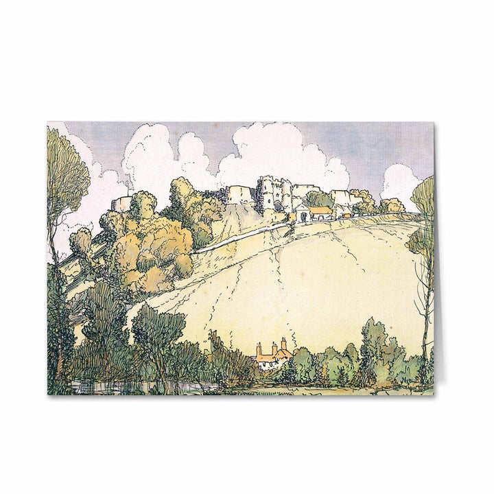 Castle overlooking the Hill Greeting Card