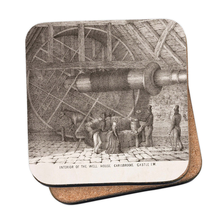Interior of the Well House, Carisbrooke Castle Coaster