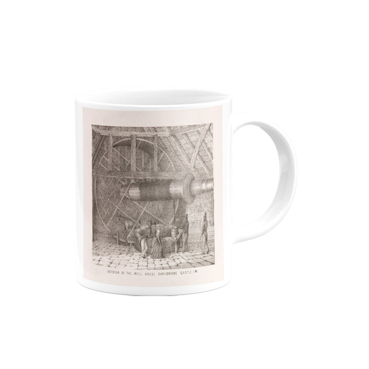 Interior of the Well House, Carisbrooke Castle Mug