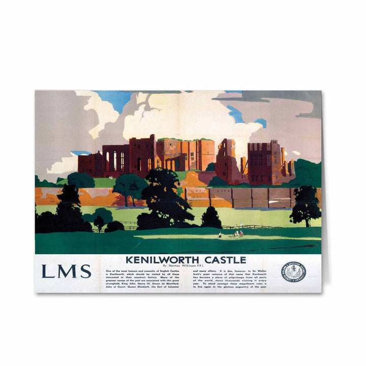 Kenilworth Castle LMS Greeting Card
