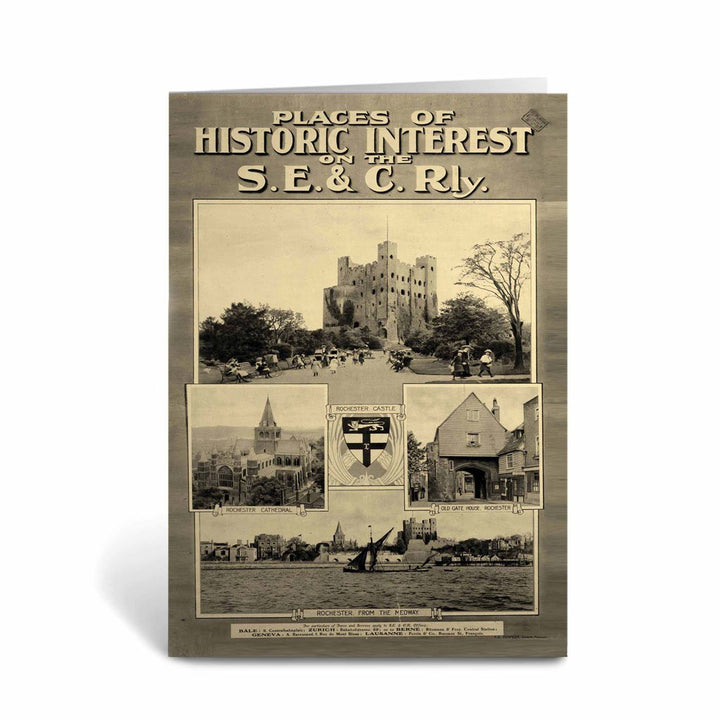 Places of Historic Interest, Rochester Greeting Card