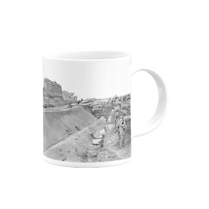 Black and White Construction Site Mug