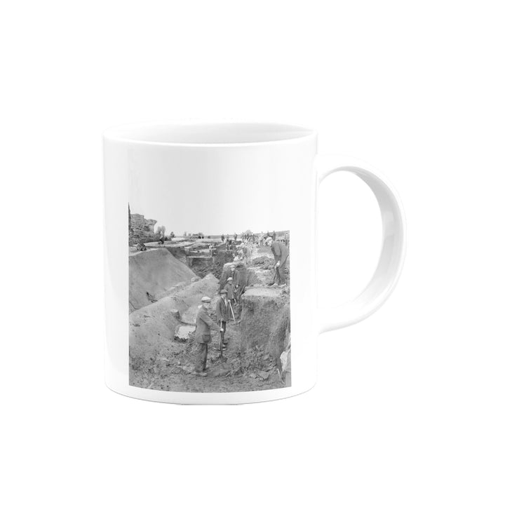 Black and White Construction Site Mug