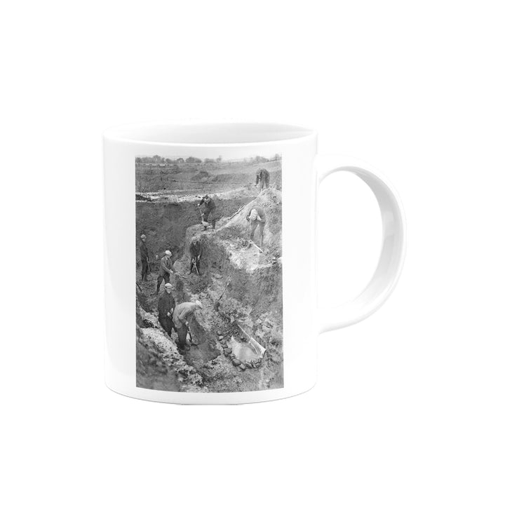 Black and White Construction Site Mug