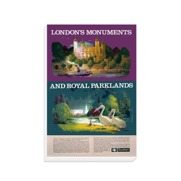 London's Monuments and Royal Parklands - Canvas