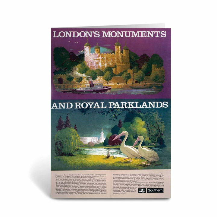 London's Monuments and Royal Parklands Greeting Card
