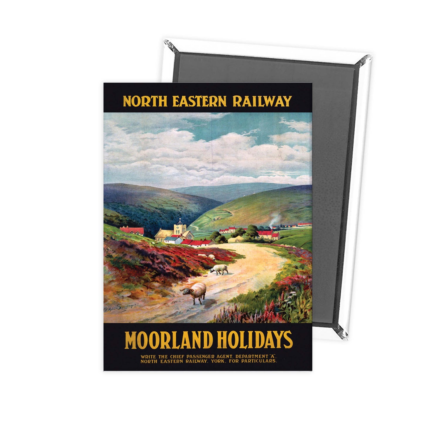 Moorland Holidays NER Fridge Magnet