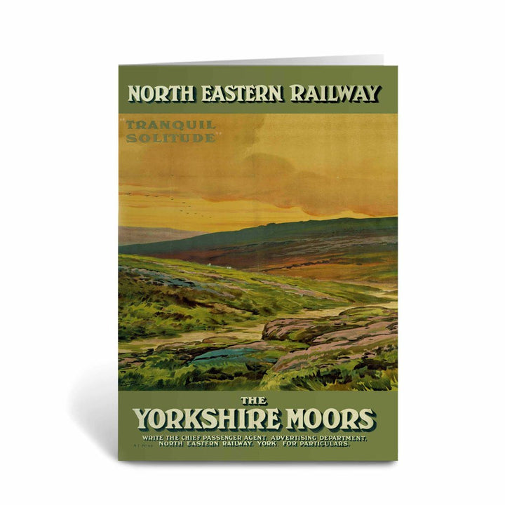 The Yorkshire Moors, Tranquil Solitude Greeting Card