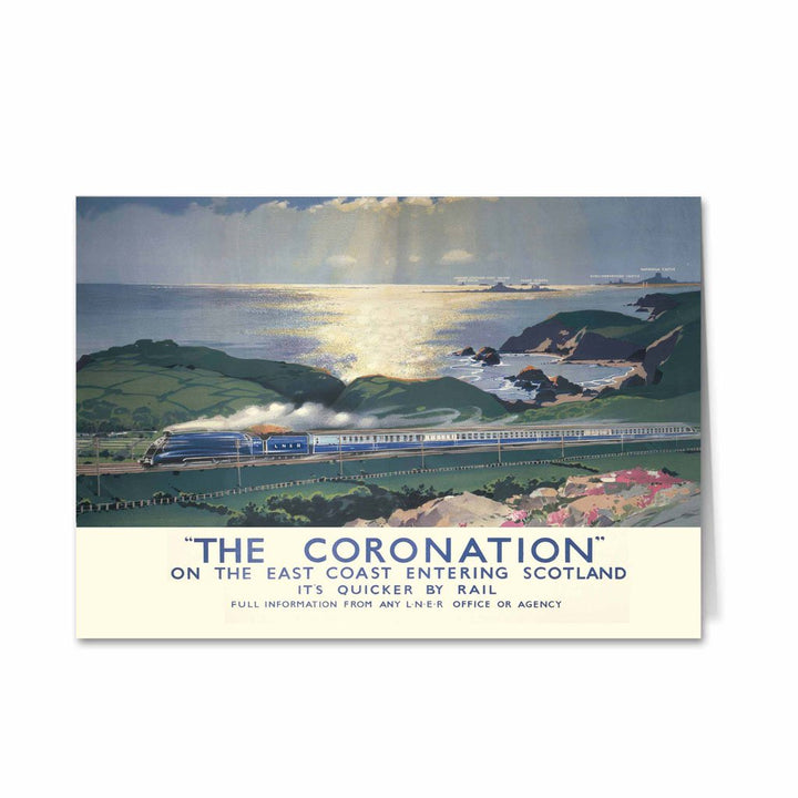 The Coronation on East Coast entering Scotland Greeting Card