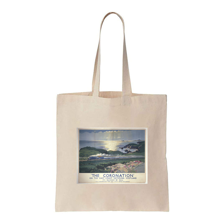 The Coronation on East Coast entering Scotland - Canvas Tote Bag