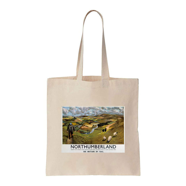 Northumberland, England's most northerly county - Canvas Tote Bag