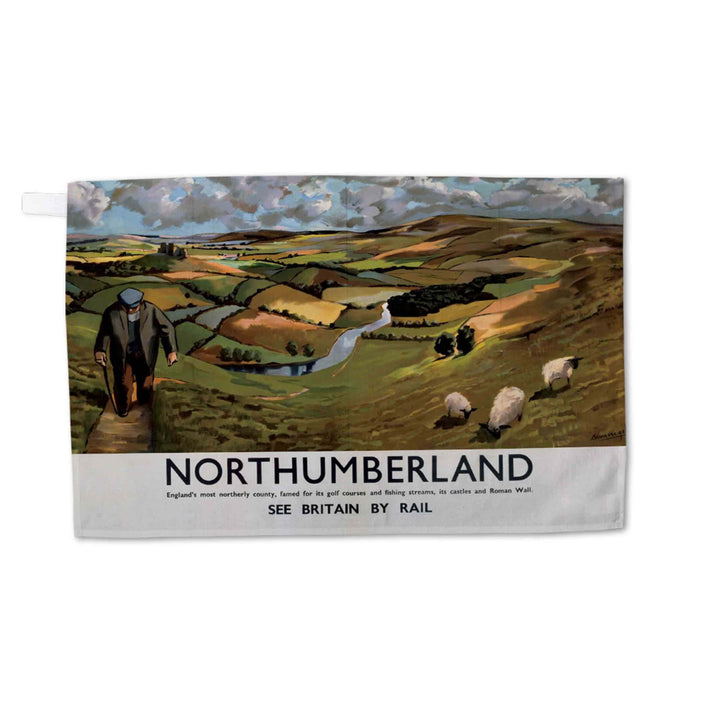 Northumberland, England's most northerly county - Tea Towel