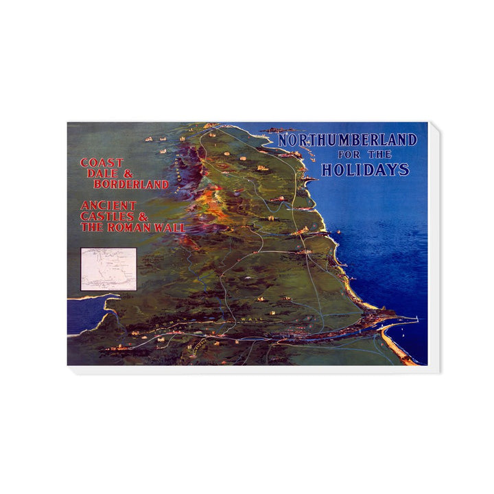 Northumberland for the Holidays - Canvas