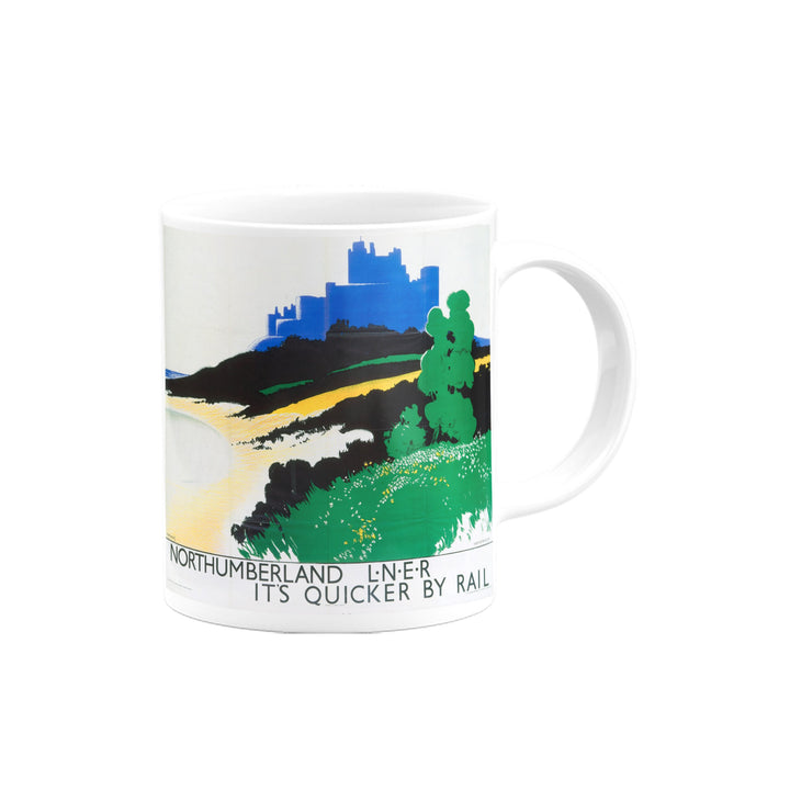 Northumberland - It's Quicker By Rail Mug