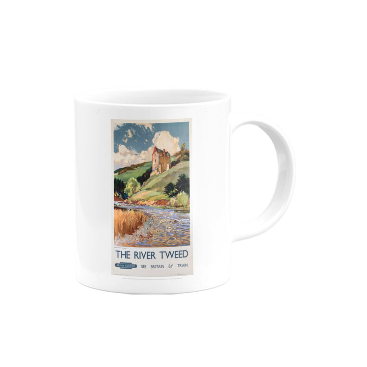 The River Tweed, Neidpath Castle, Peeblesshire Mug