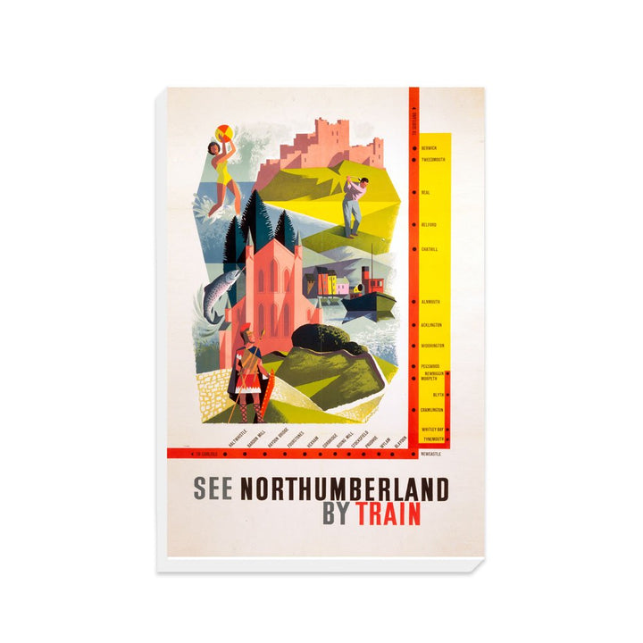 See Northumberland by Train - Canvas