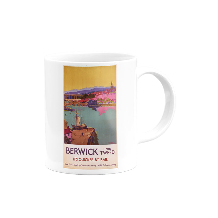 Berwick upon Tweed - It's Quicker By Rail Mug