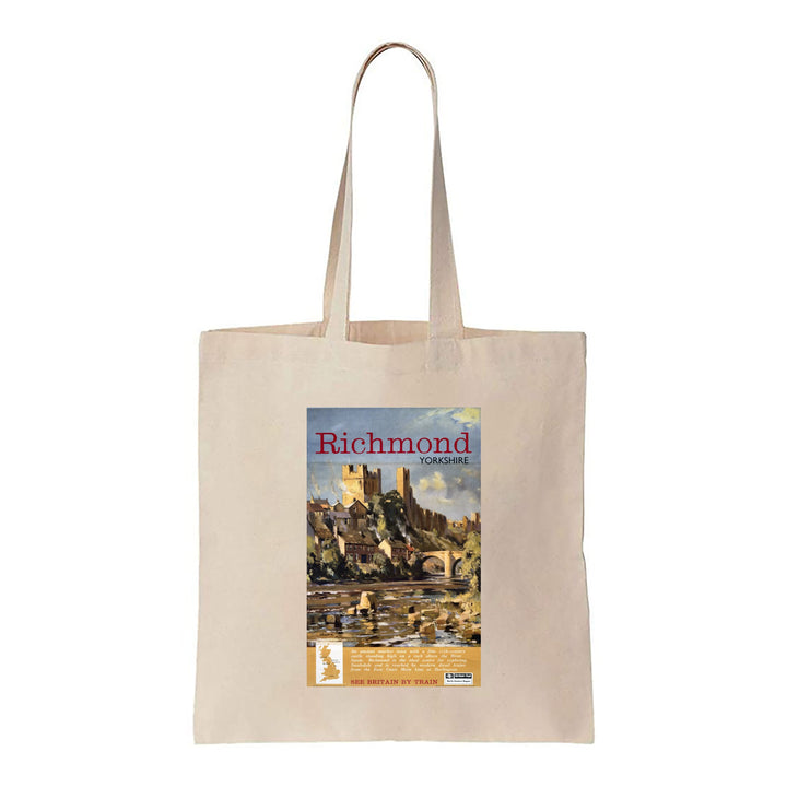 Richmond Yorkshire - See Britain By Train - Canvas Tote Bag