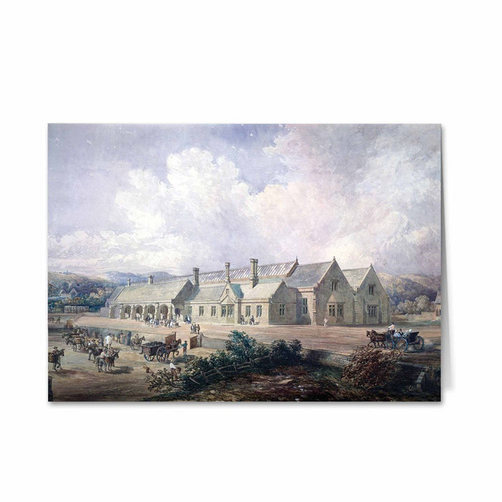 Farm Market Drawing Greeting Card