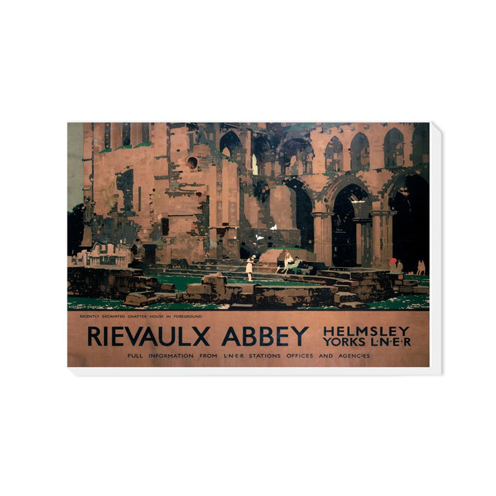 Recently Excavated Rievaulx Abbey - Helmsley Station Yorkshire - Canvas