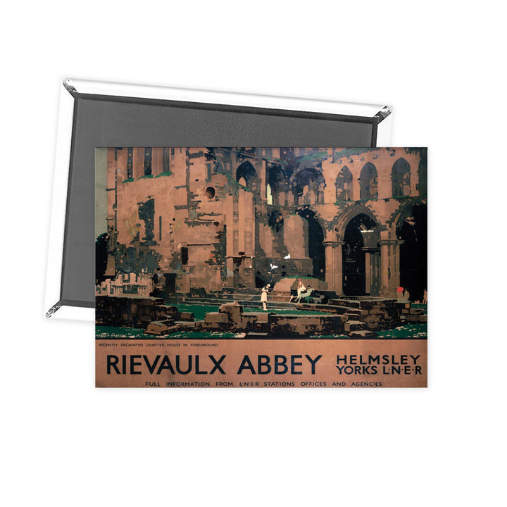 Rievaulx Abbey Helmsley Station LNER Yorkshire Fridge Magnet