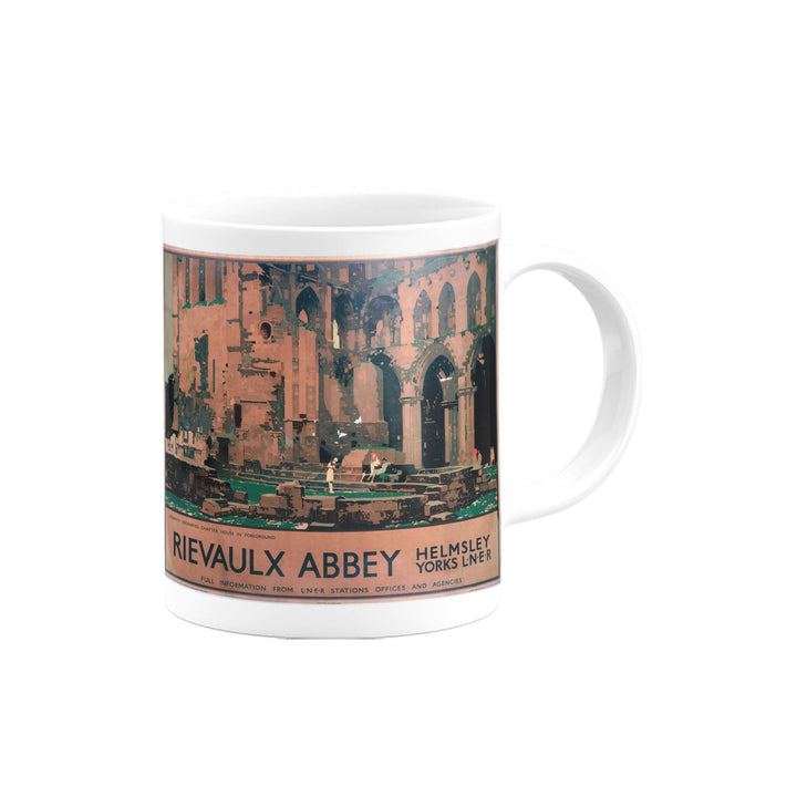 Recently Excavated Rievaulx Abbey - Helmsley Station Yorkshire Mug