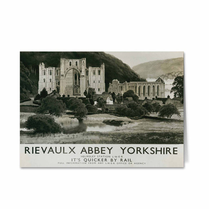 Rievaulx Abbey - Helmsley Station Yorkshire Greeting Card