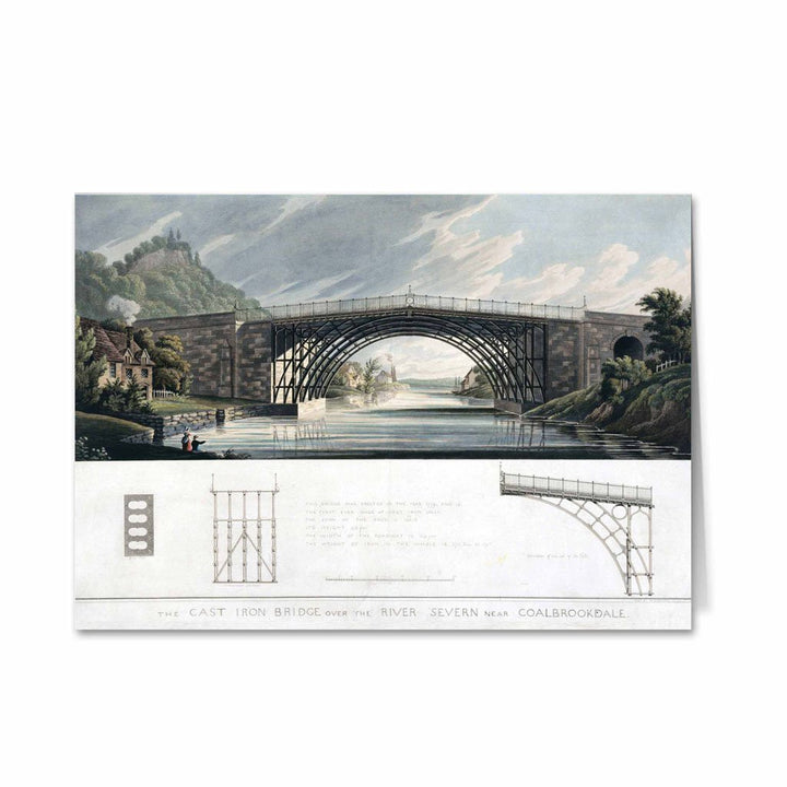 The Cast Iron Bridge over River Severn Greeting Card